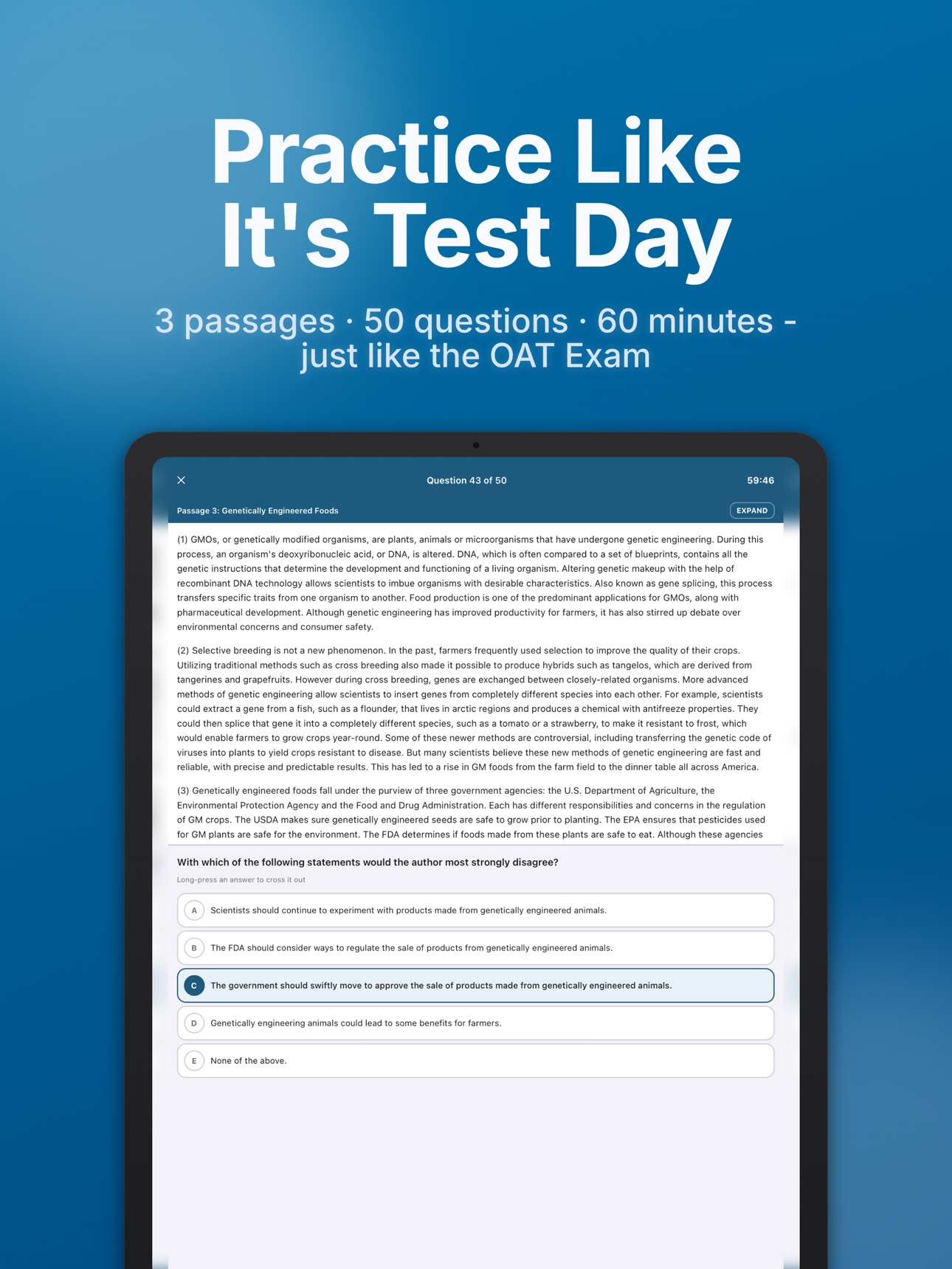 Screenshot 7 of Crack OAT READING