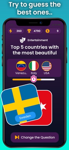 Top 5 Quiz – Fun Trivia Game iPhone screenshot