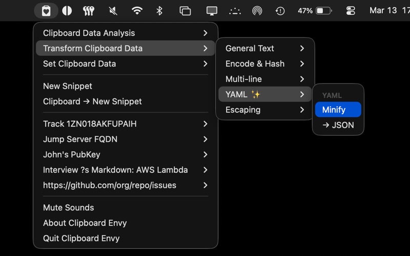 Clipboard Envy screenshot