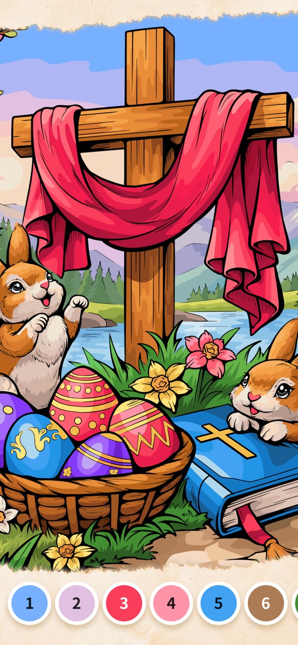 Faith Color-Bible Coloring screenshot 1