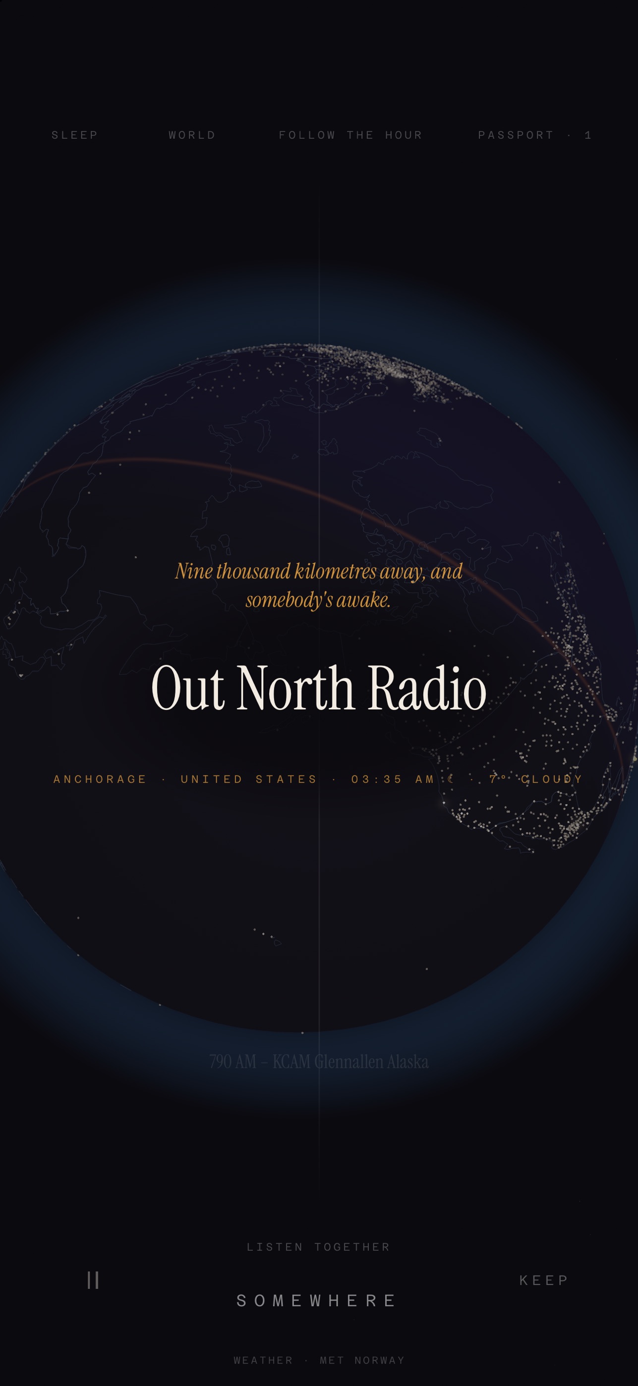 Screenshot 1 of Somewhere FM