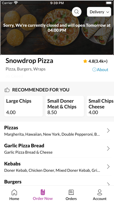 Snowdrop Pizza Haverfordwest Screenshot