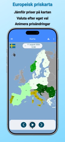 Spotpriset (elpris) iPhone screenshot 2