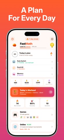 Fast Math: Brain Games & IQ Screenshot 1 of 8