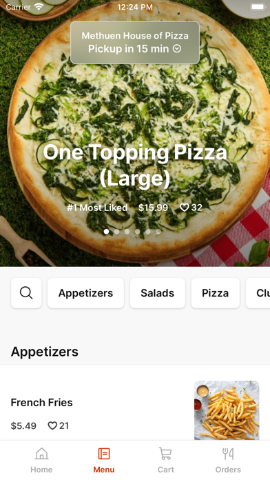Methuen House of Pizza iPhone screenshot 2 - Food & Drink app