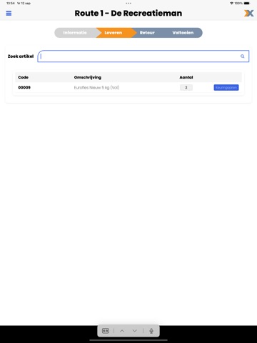 FieldXpress iPad screenshot