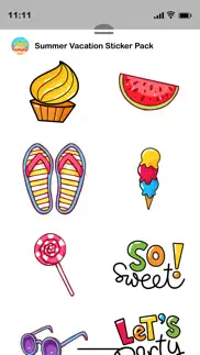 summer vacation stickers pack iphone images 4