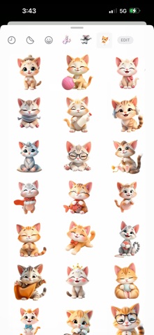 呼噜小猫贴纸 screenshot