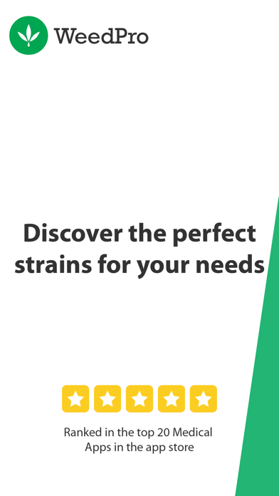 Screenshot #1 pour WeedPro: Cannabis Strain Guide
