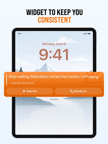 GrowthDay: Daily Mindset Coach iPad screenshot