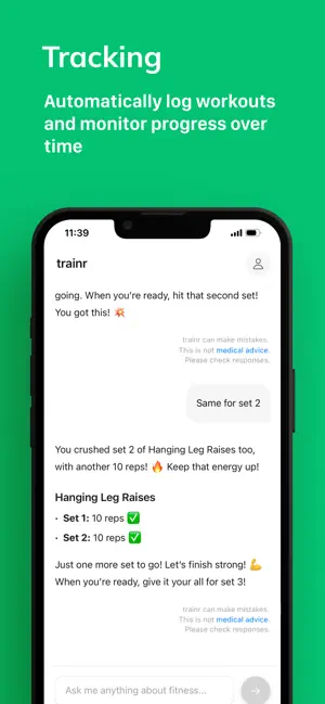 trainr - AI Workout Partner screenshot 4