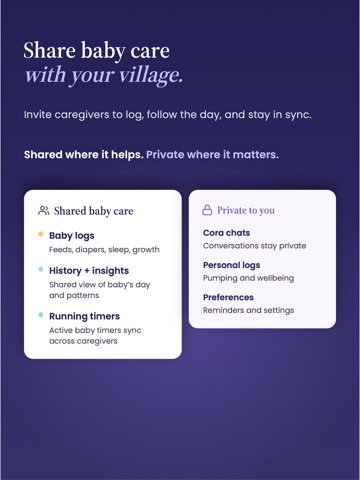 Coddle: Breastfeeding Support iPad screenshot