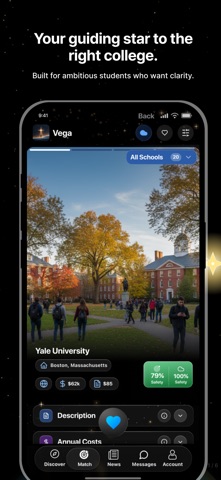 Vega: AI College Counselor iPhone screenshot