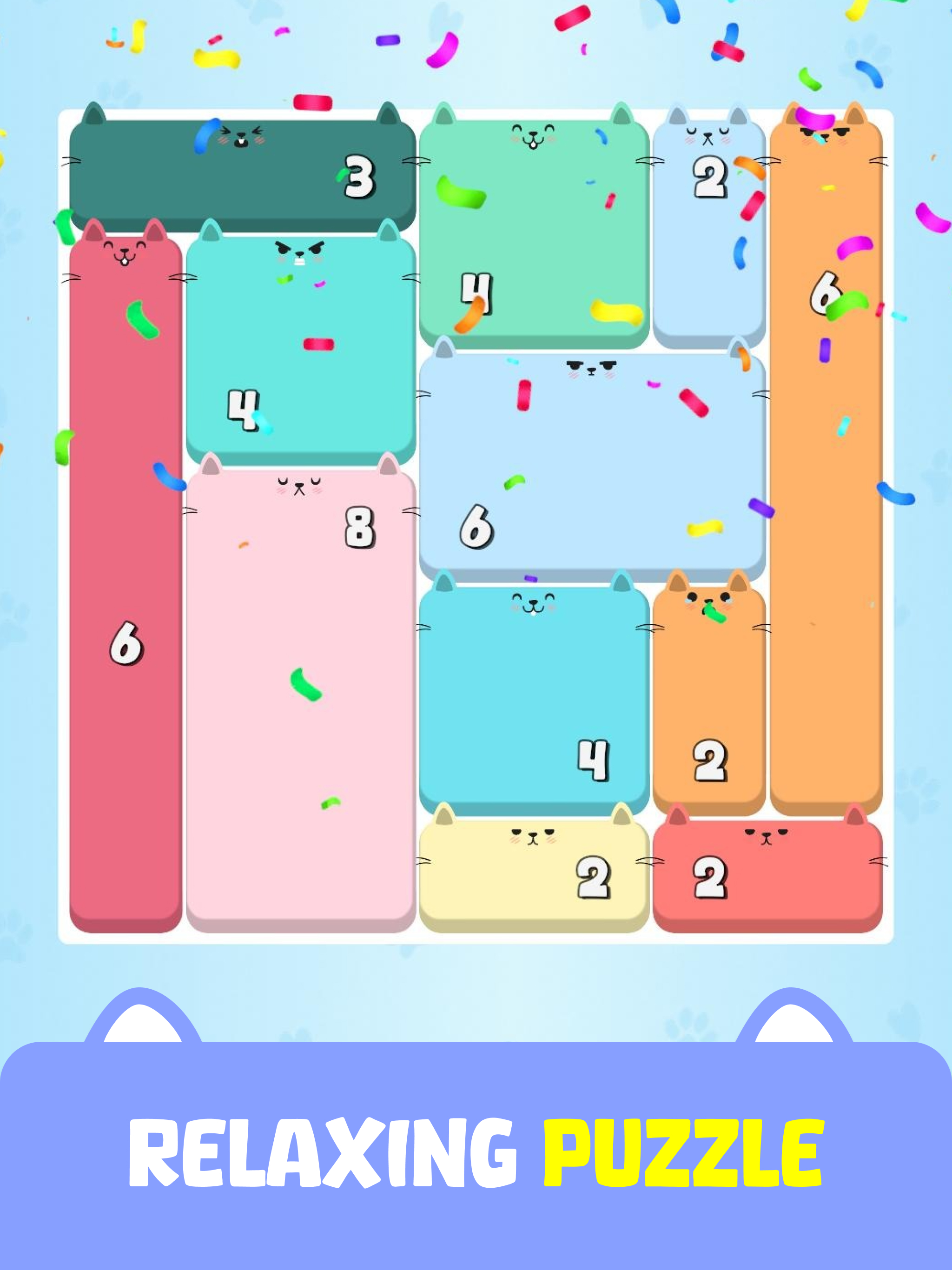 Cats Block Puzzle: Shikaku screenshot 13