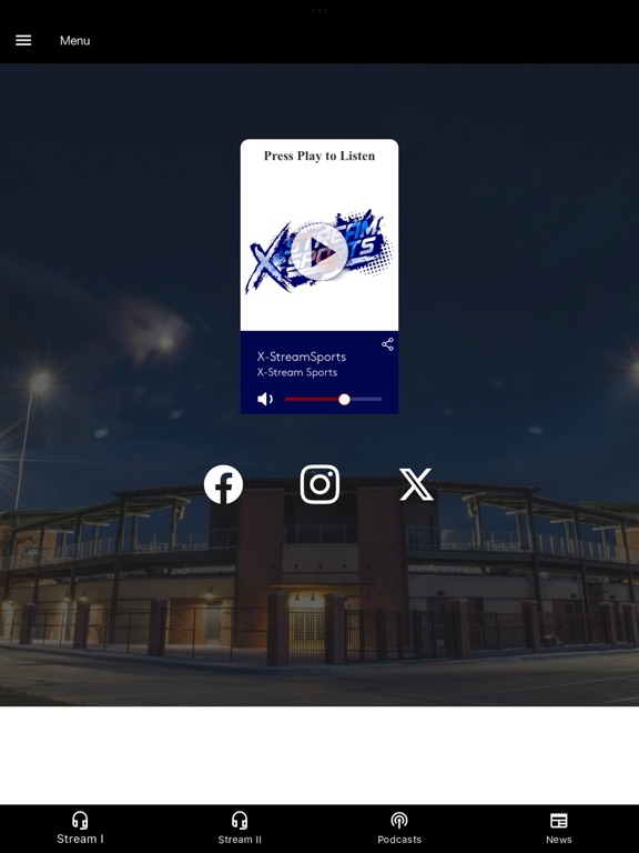 X-Stream Sports iPad screenshot 4 - Music app