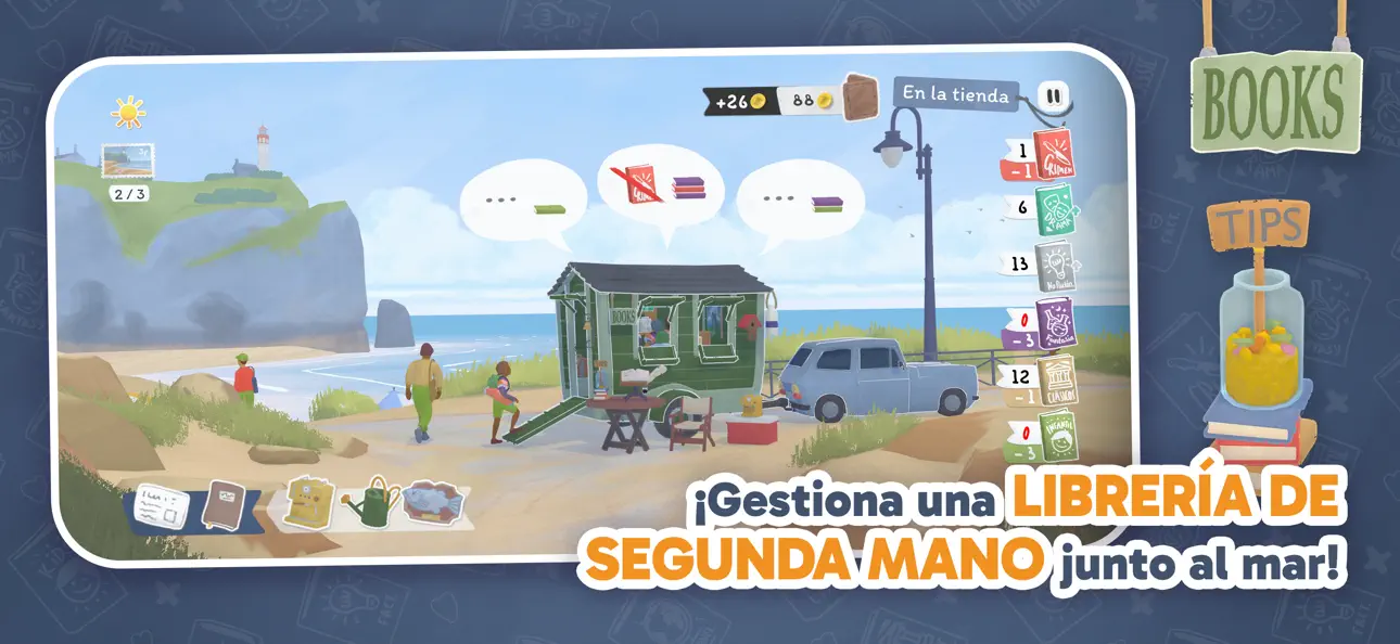 Tiny Bookshop iOS Mod IPA screenshot 2 - iOS game interface