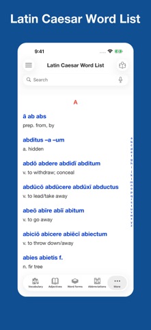 Latin Word List Collection screenshot 6