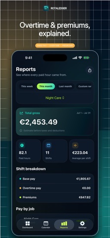 RotaLedger: Hours & Pay Screenshot 4 of 6