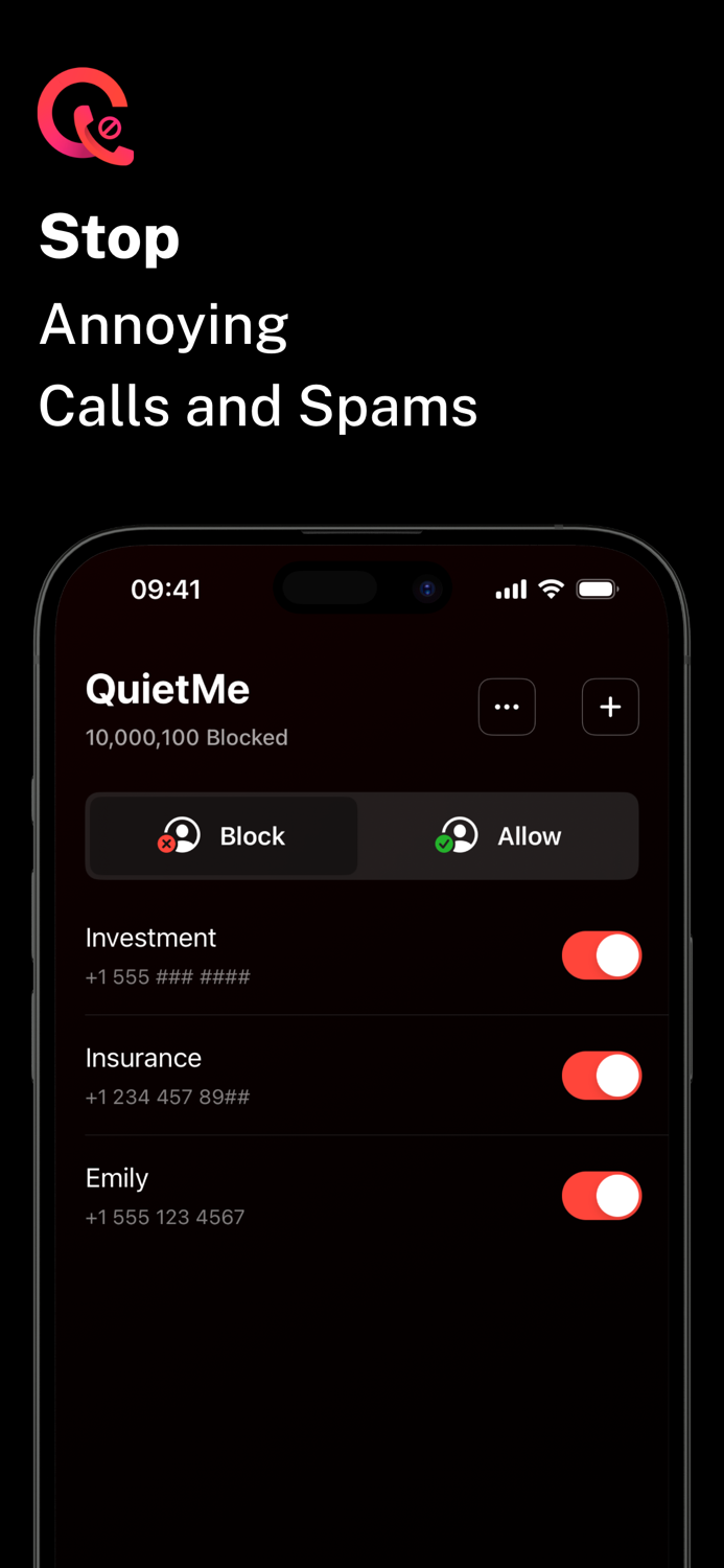 QuietMe - Call Blocker