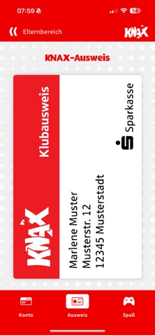 KNAX-Taschengeld-App screenshot
