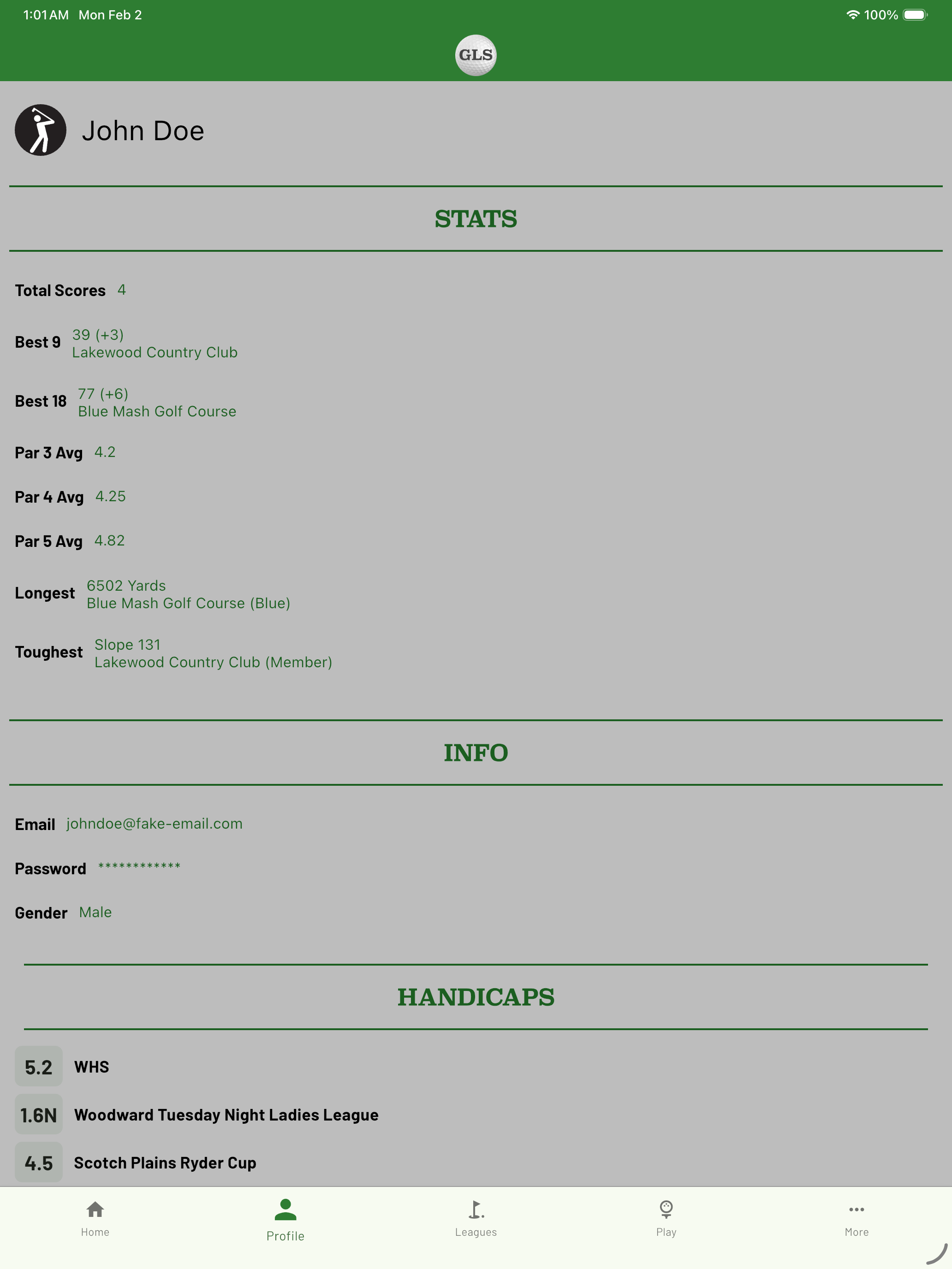 GolfLeagueSite screenshot 8