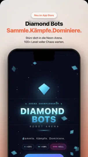 Screenshot von Diamond Bots – Robot Arena auf dem iPhone 2