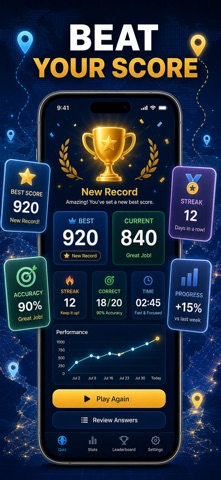 World Capitals & Flag Quiz Screenshot 3 of 10