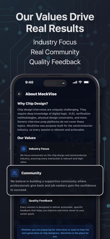 MockVise: Chip Interviews iPhone screenshot