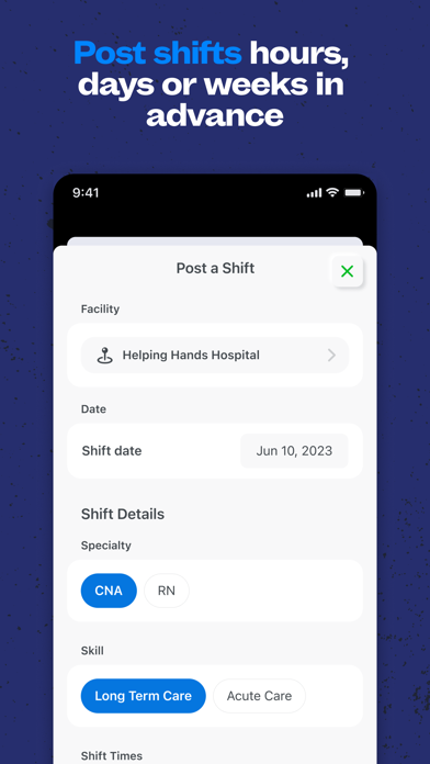 ShiftKey Facilities Screenshot
