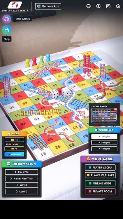 Snakes And Ladders 3D Online