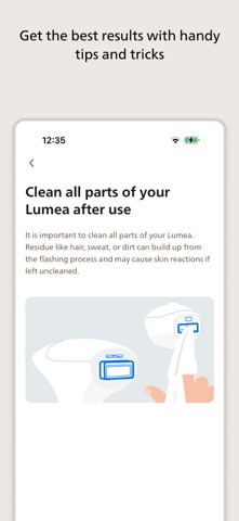 Philips Lumea IPL iPhone screenshot