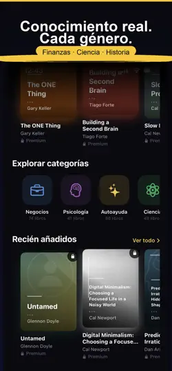 Captura de pantalla de Briefly: Resúmenes De Libros en iPhone 5