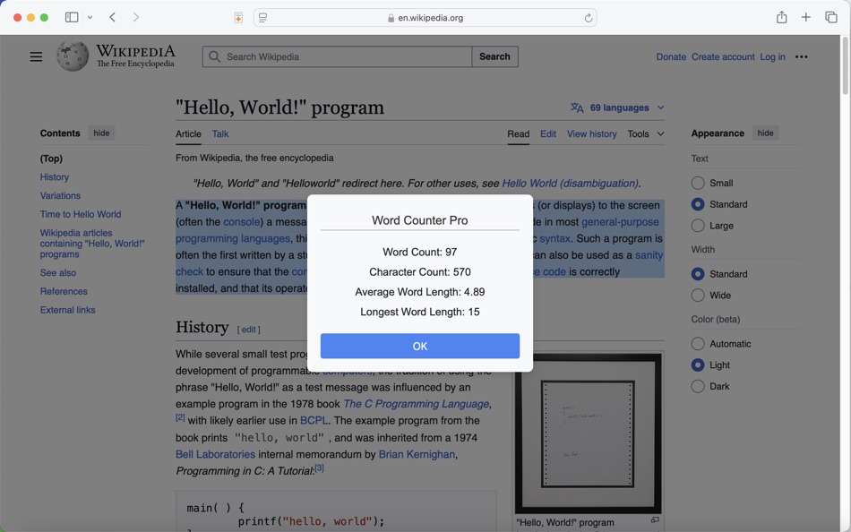 #1. Word Counter Pro (macOS) 由: ABDUL AHAD ABEDIN