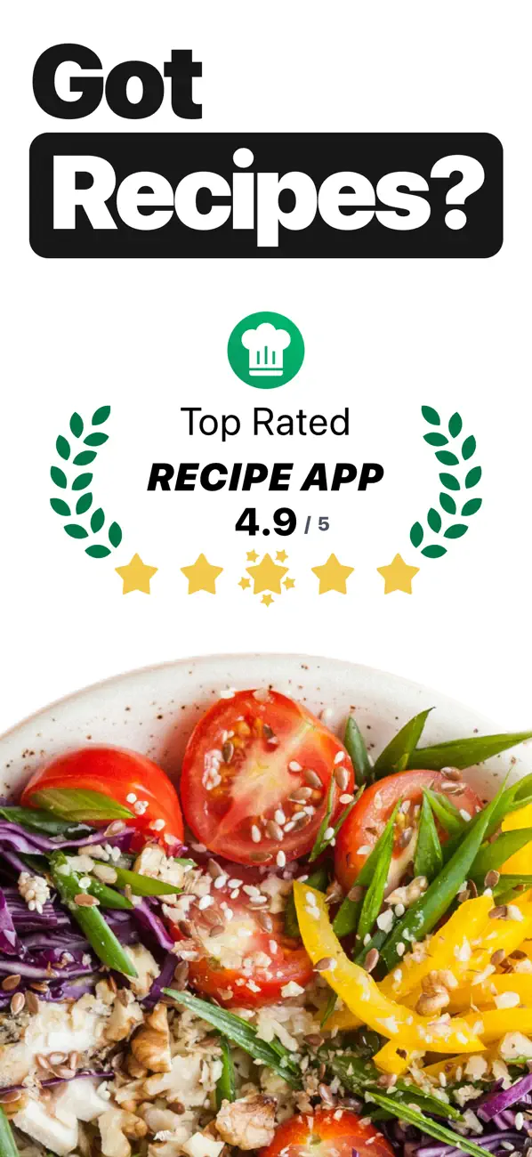 Only Recipes: Recipe Keeper iOS app screenshot showing feature 1