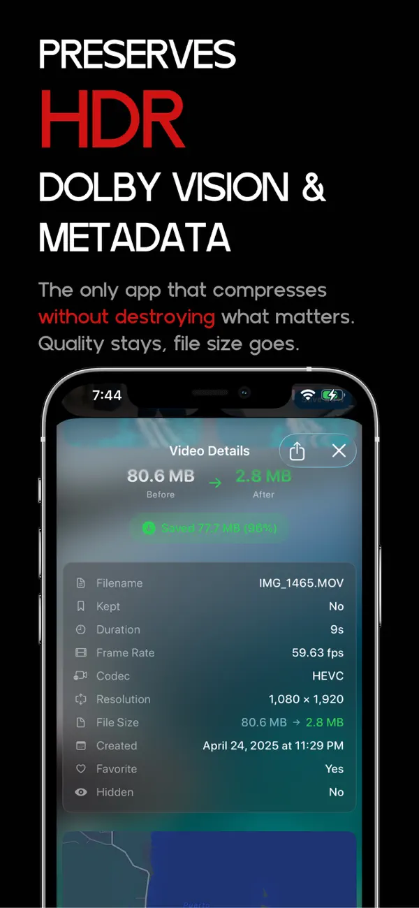 #6. Video Compressor - HEVCut (iOS) Ved: Alejandro Pacheco