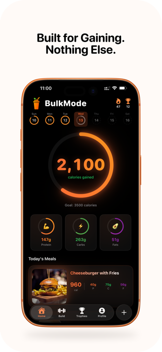 BulkMode - Calorie Tracker Screenshot 1 of 6