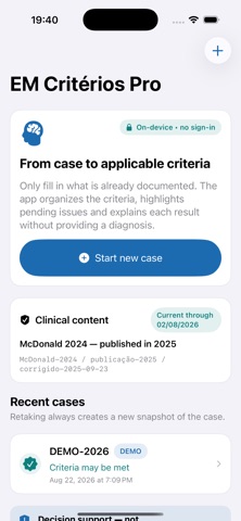 EM Criteria Pro iPhone screenshot