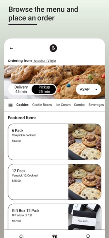 Milk & Cookies App Screenshot 2 of 4
