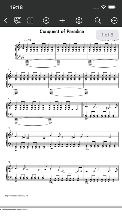 Screenshot #1 pour Sheet Music - Partition