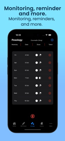 INR Tracker & Dose Manager iPhone screenshot