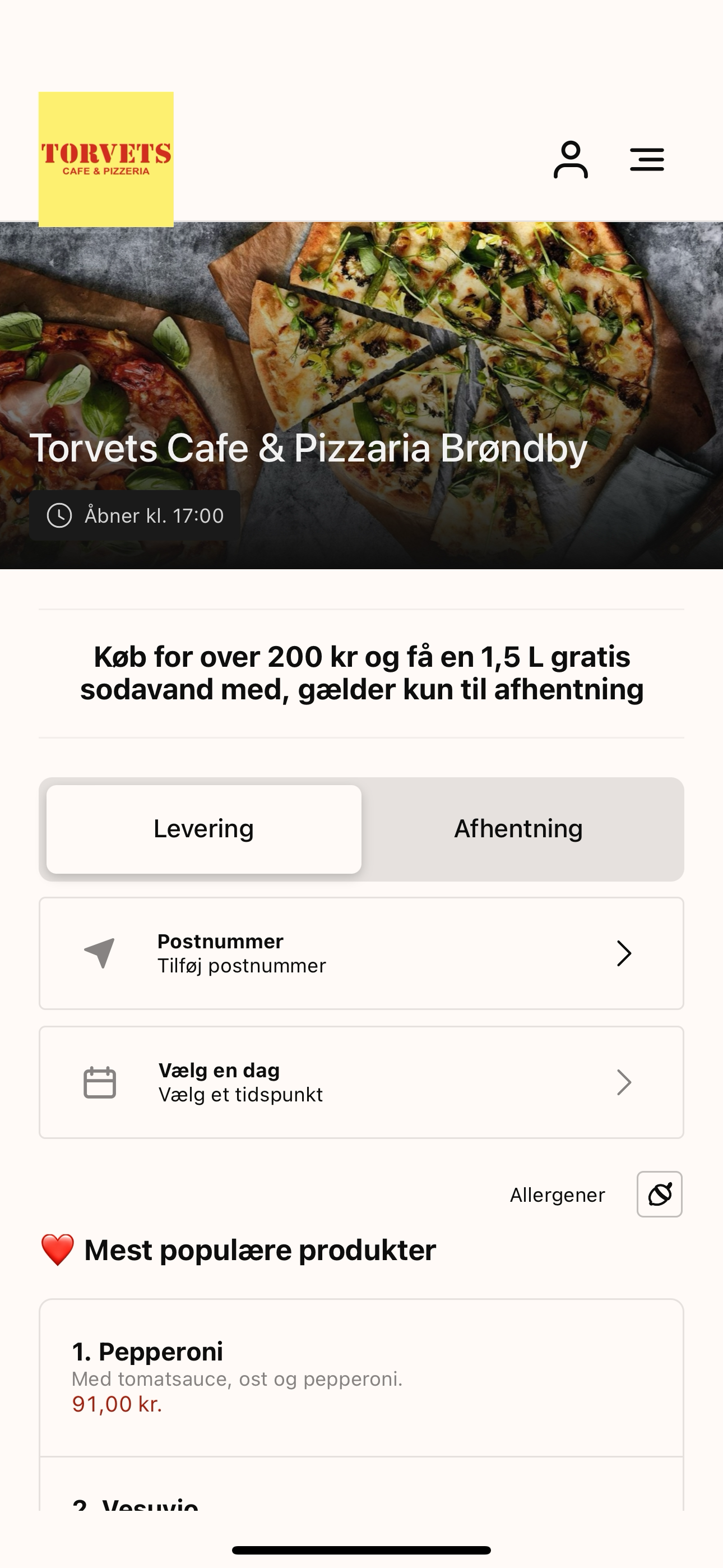 Torvets Cafe and Pizzaria