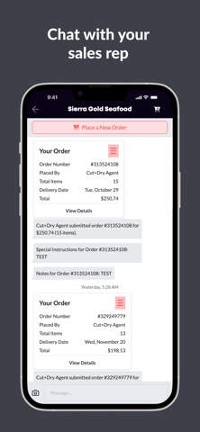 Sierra Gold Seafood iPhone screenshot