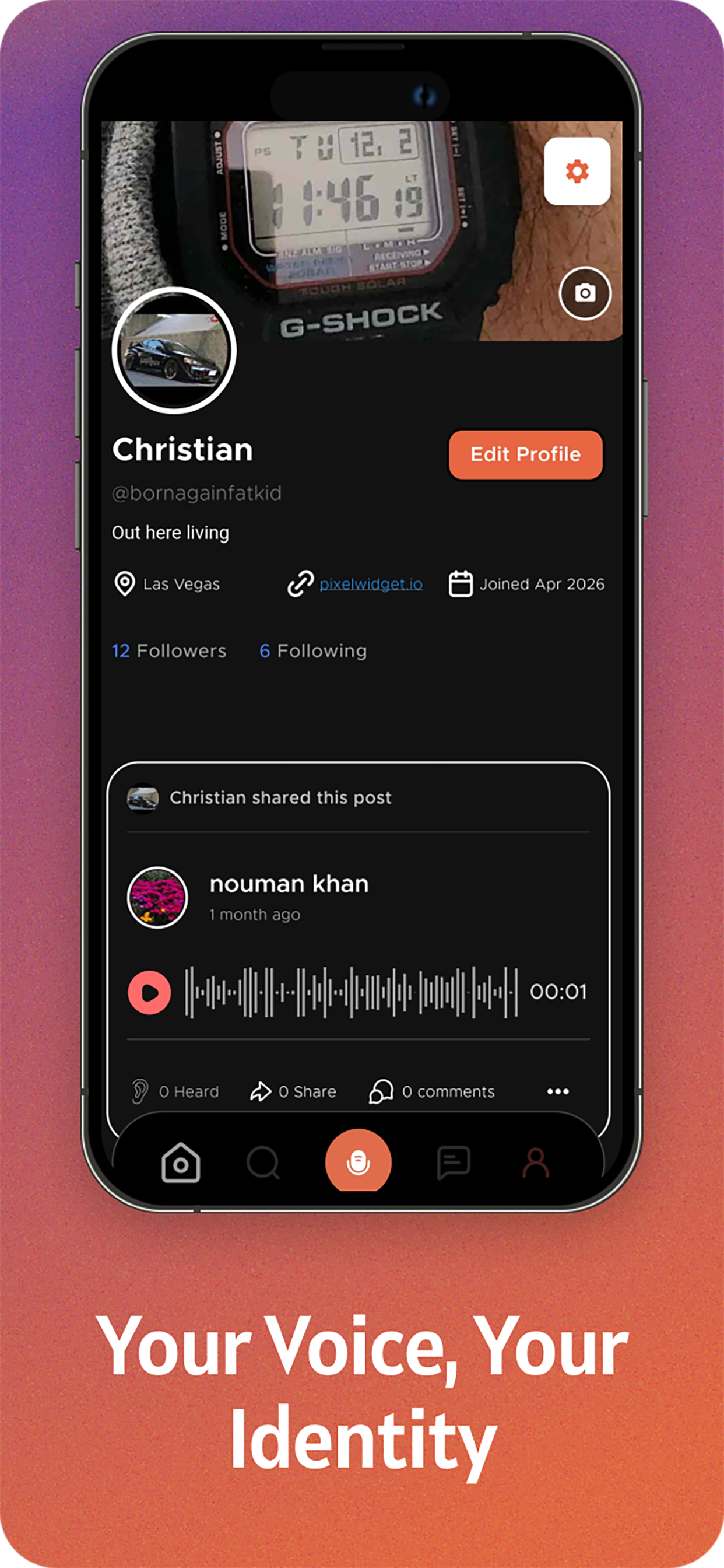Heard Social: Voice-Only App screenshot 8