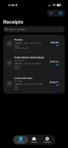 ReceiptStorage Screenshot 1 of 5