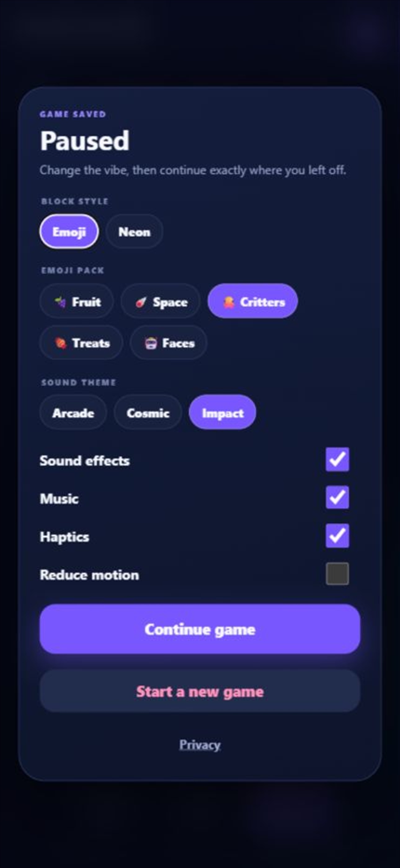 Screenshot 3 of Emoji Cascade