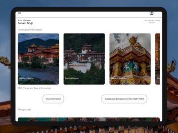 Tourism Bhutan iPad screenshot