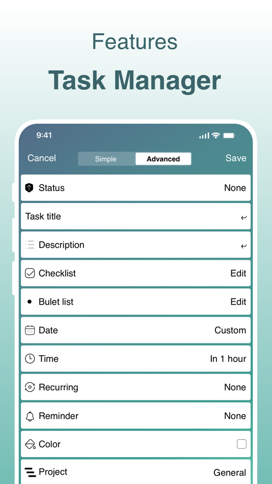 #5. Agile Task Manager (iOS) By: Artem Shyshko