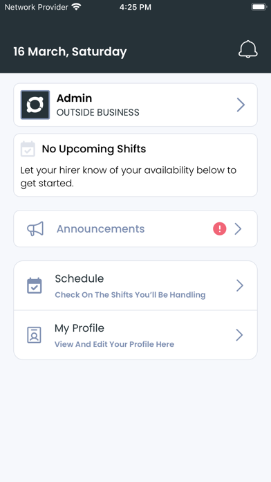Inside: Manage your work Screenshot