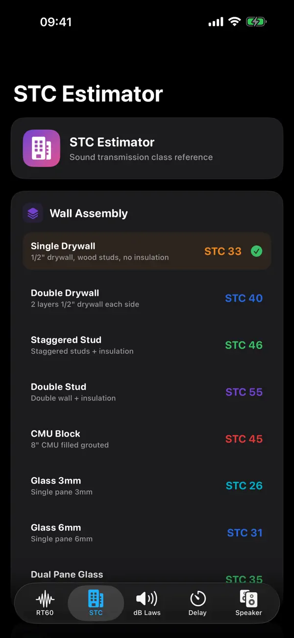Screenshot #2 pour AcoustiCalc Pro