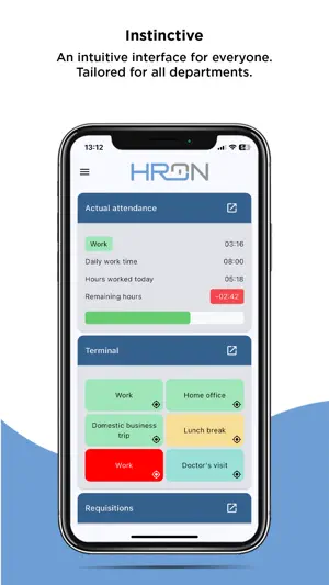 HRON - Mobile Client screenshot 1
